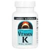 Vitamin K, 500 mcg, 200 Tablets