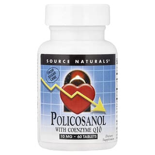 Source Naturals‏, פוליקוזנול עם קו-אנזים Q10, ‏10 מ"ג, 60 טבליות