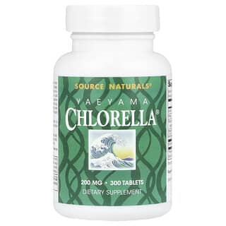 Source Naturals, Yaeyama Chlorella®, 200 mg, 300 Tablets (20 mg per Tablet)