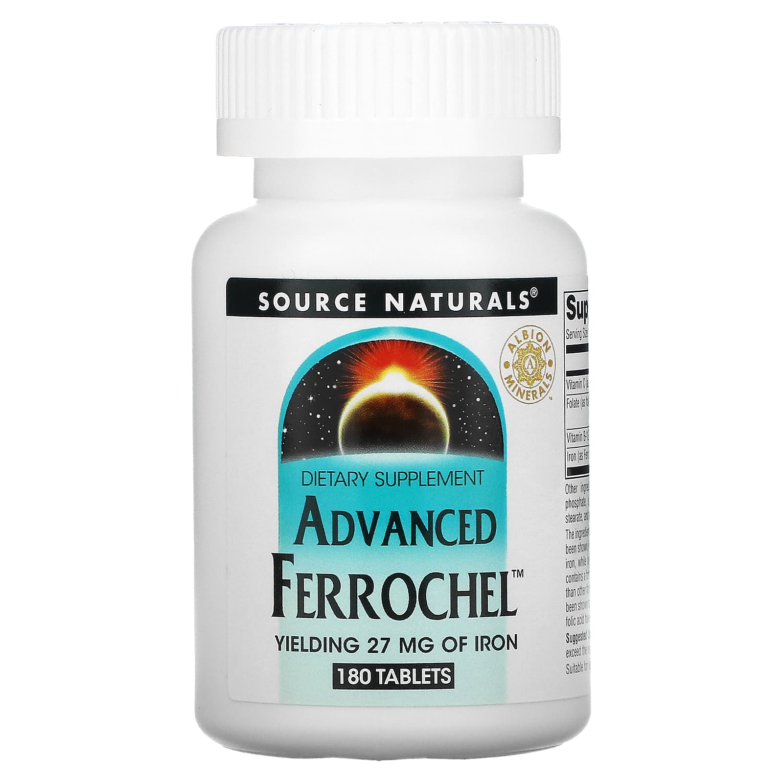 Source Naturals, アドバンスﾄ フェロケル、180 粒