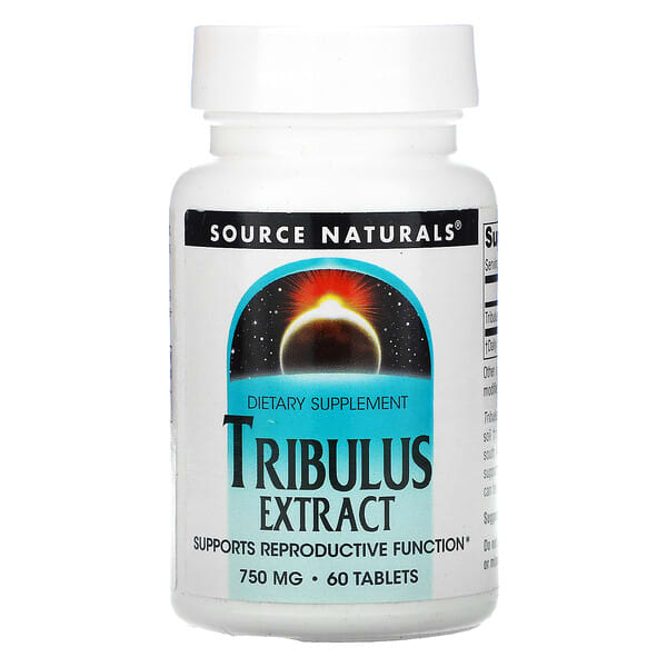 Source Naturals, Tribule, 750 mg, 60 comprimés