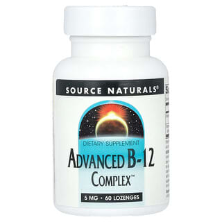 Source Naturals, Advanced B-12 Complex, 5 mg, 60 pastilles