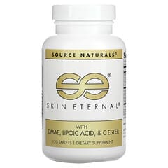 Source Naturals, Вечность кожи с ДMAЭ, липоевой кислотой и сложноэфирный витамин C, 120 таблеток
