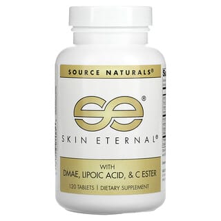 Source Naturals, Peau éternelle avec DMAE, Acide lipoïque et ester de Vitamine C, 120 Comprimés
