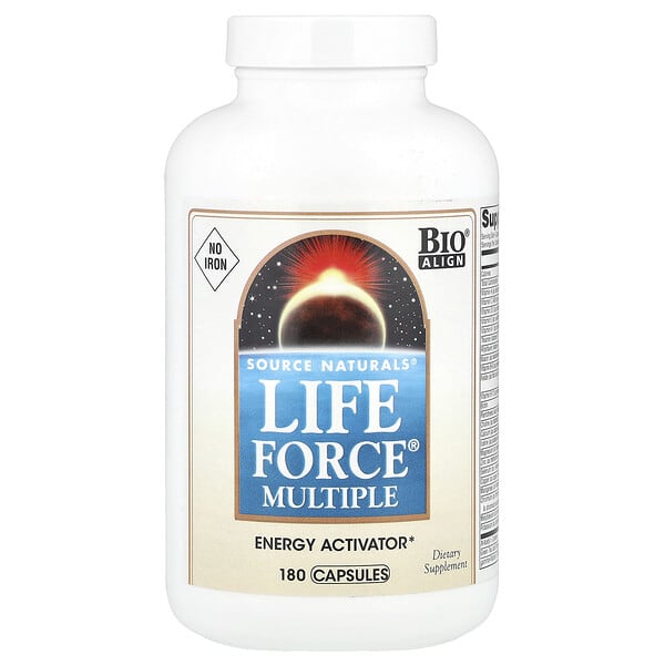 Life Force® Multiple, No Iron, 180 Capsules