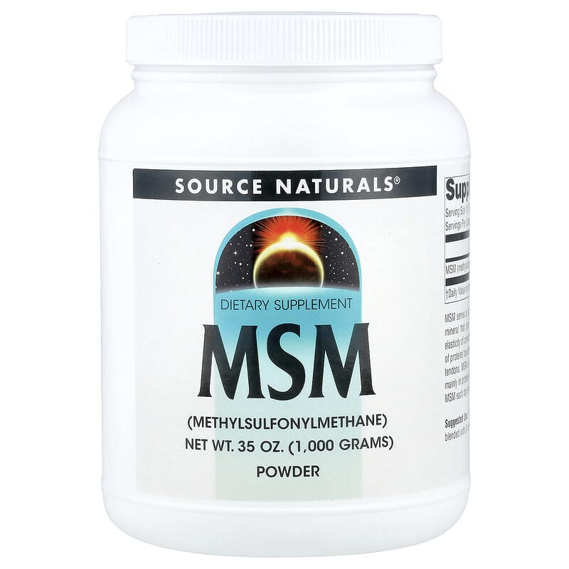 MSM（メチルスルフォニルメタン）パウダー、1,000g（35オンス）