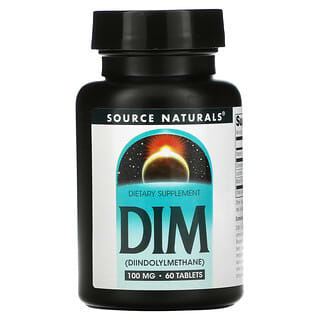 Source Naturals‏, "DIM‏, 100 מ""ג, 60 טבליות."