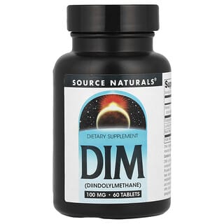 Source Naturals, DIM, 100 mg, 60 Tablets