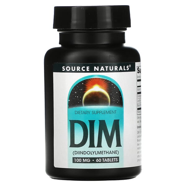 Source Naturals, ДІМ, 100 мг, 60 таблеток