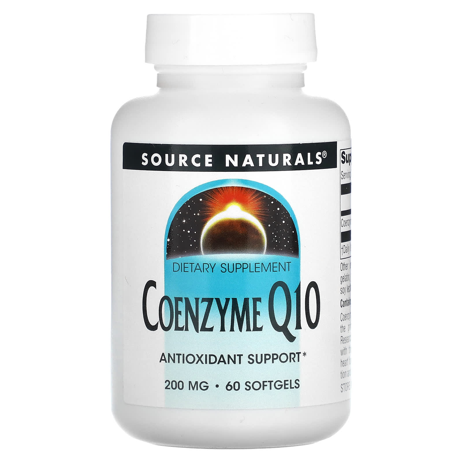 Lodge Corporation Demonstreer Source Naturals, Coenzyme Q10, 200 mg, 60 Softgels