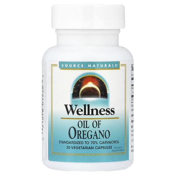 Wellness, Oil Of Oregano, 30 Vegetarian Capsules (45 mg per Capsule)