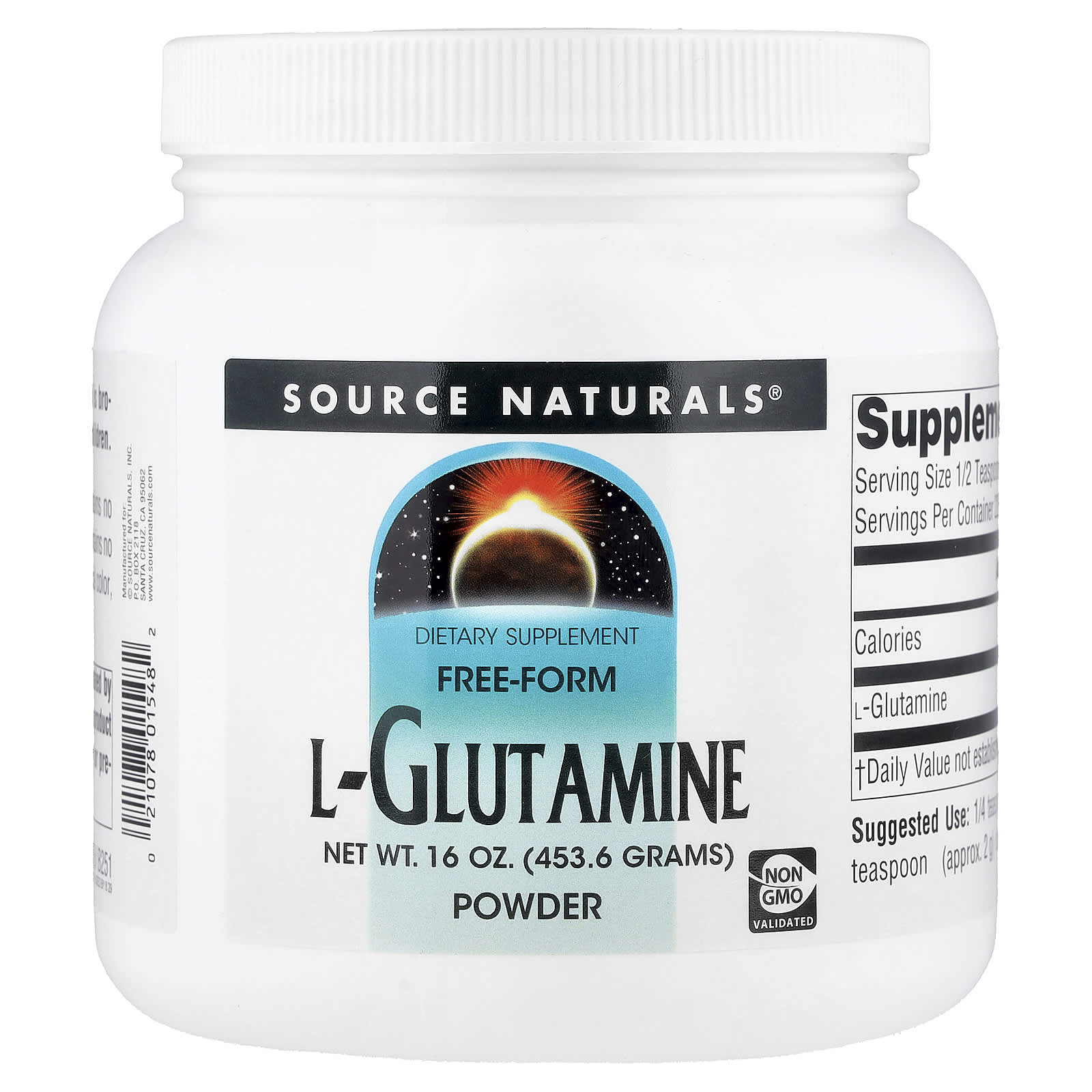 Source Naturals Free-Form L-Glutamine Powder – 453,6 g de Source Naturals