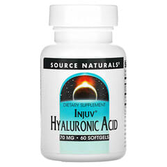 Source Naturals, Ácido Hialurônico Injuv, 70 mg, 60 Cápsulas Softgel