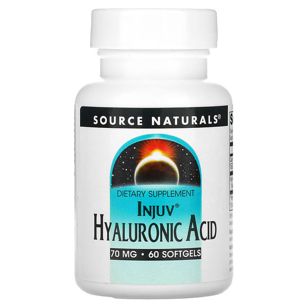 Source Naturals, Ácido hialurónico Injuv, 70 mg, 60 cápsulas blandas