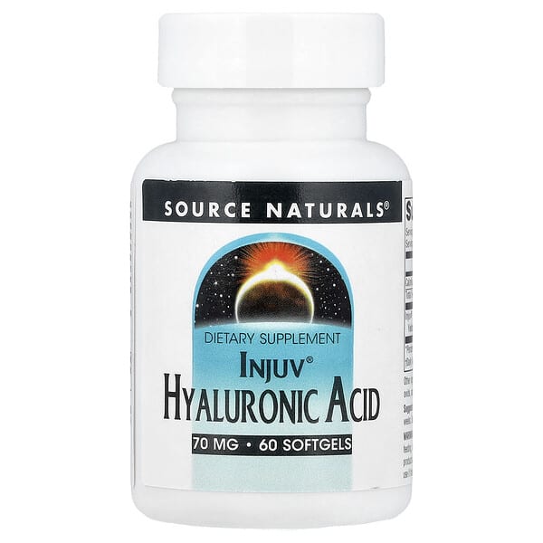 Source Naturals, Injuv® Hyaluronic Acid, 70 mg, 60 Softgels — product photo 1