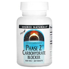 Source Naturals, Phase 2 Kohlehydrat Blockierer, 500 mg, 60 Tabletten