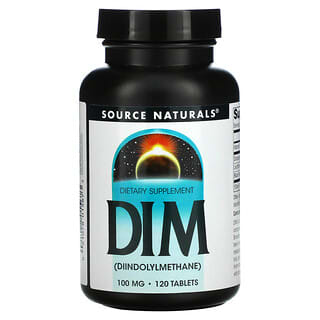 Source Naturals, DIM (diindolylméthane), 100 mg, 120 comprimés