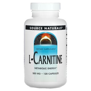 Source Naturals‏, L-Carnitine, 500 mg, 120 Capsules