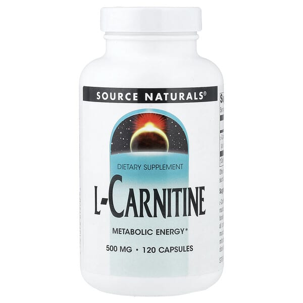 L-Carnitine, 500 mg, 120 Capsules