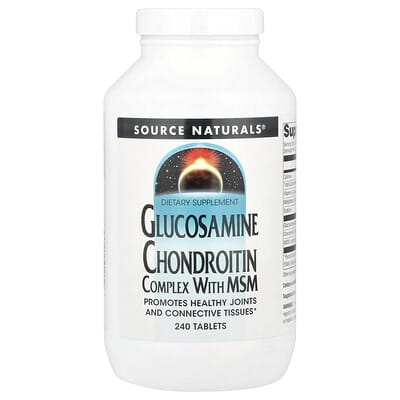 Source Naturals, Glucosamine Chondroitin Complex with MSM, 240 Tablets
