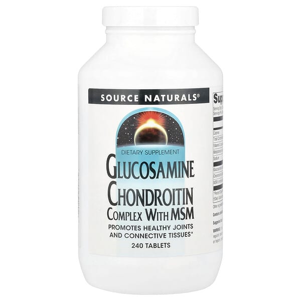 Source Naturals Glucosamine Chondroitin Complex With MSM, 240 Tablets