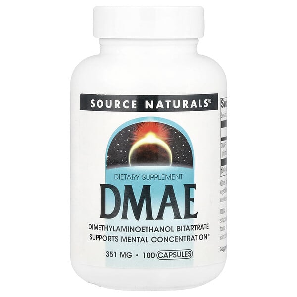 DMAE, 351 mg, 100 Capsules