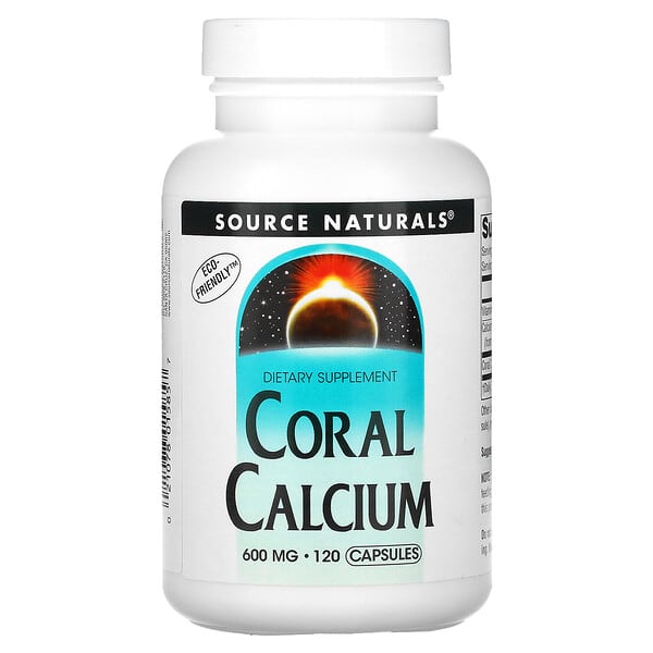 Source Naturals, Calcio Coral, 600 mg, 120 Cápsulas