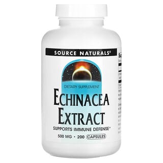 Source Naturals, Extrait d'échinacée, 500 mg, 200 capsules