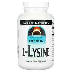 Source Naturals, L-Lisina, 500 mg, 200 Cápsulas
