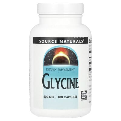 Source Naturals, Glycine, 500 mg, 100 Capsules