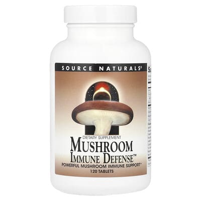 Source Naturals, Mushroom Immune Defense, 16-Mushroom Complex, 120 Tablets