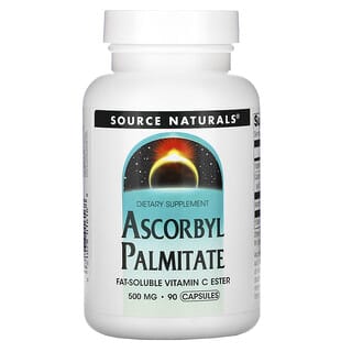 Source Naturals, аскорбил пальмитат, 500 мг, 90 капсул