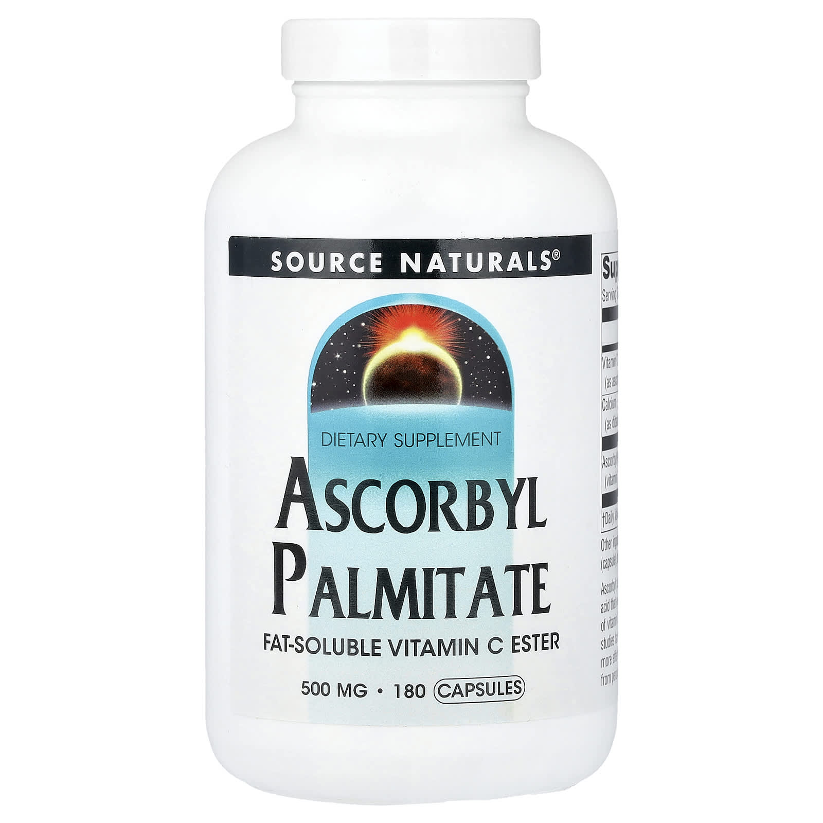 Source Naturals, аскорбил пальмитат, 180 капсул