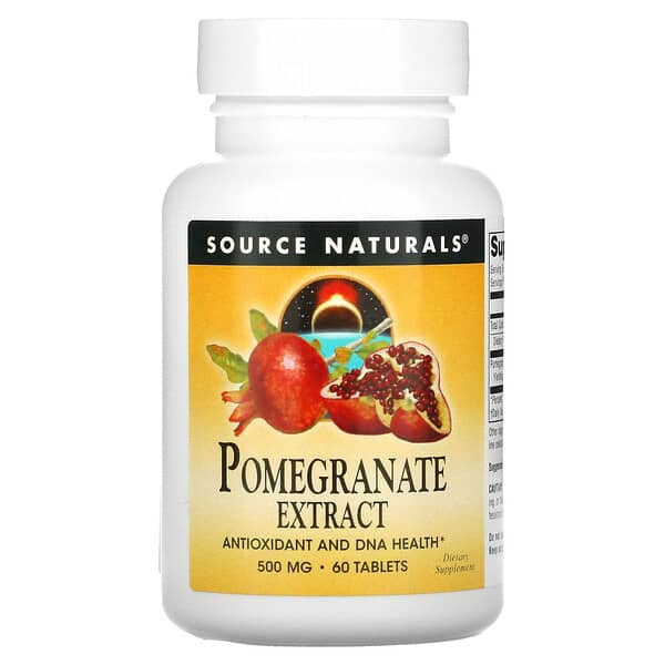 Source Naturals, Pomegranate Extract, Granatapfelextrakt, 250 mg, 60 Tabletten