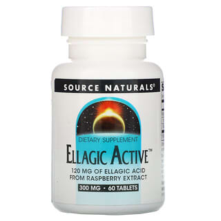 Source Naturals, Ellagic Active, 300 mg, 60 Tabletas