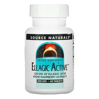 Source Naturals, Ellagic Active, 300 mg, 60 Tabletas
