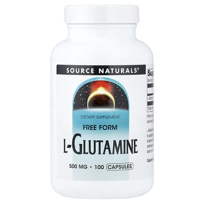 Source Naturals, L-Glutamine, 500 mg, 100 Capsules