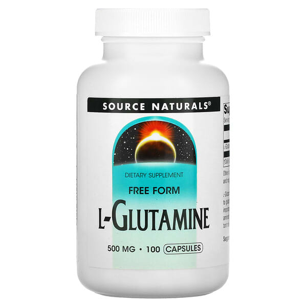 Source Naturals, L-Glutamine, 500 mg, 100 Capsules
