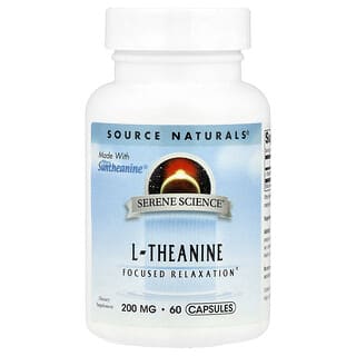 Source Naturals, Serene Science, L-теанин, 200 мг, 60 капсул