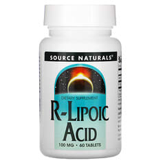 Source Naturals, Acide R-lipoïque, 100 mg, 60 comprimés