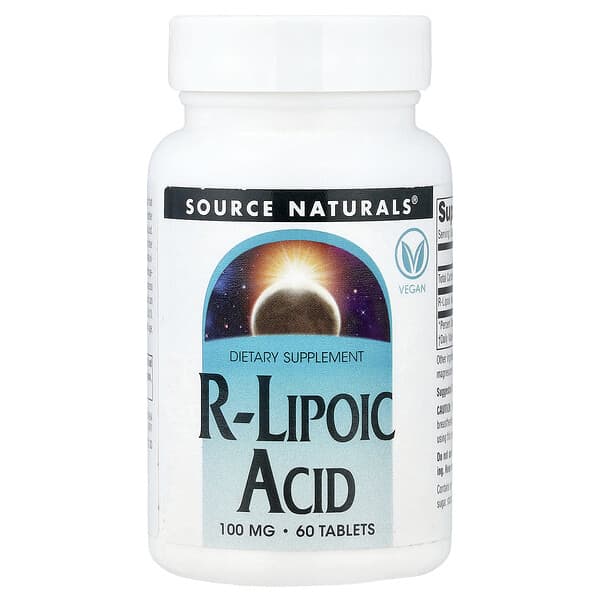 Source Naturals, R-Lipoic Acid, 100 mg, 60 Tablets