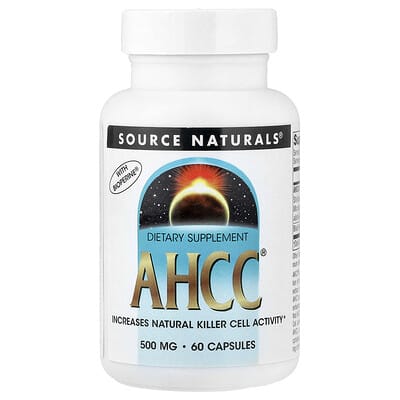 Source Naturals, AHCC® With Bioperine®, 60 Capsules