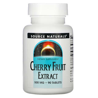 Source Naturals, チェリー果実エキス、500 mg、90粒
