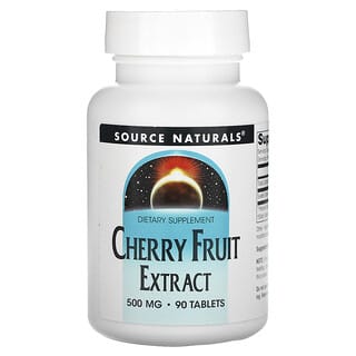 Source Naturals, Cherry Fruit Extract, Kirschfruchtextrakt, 500 mg, 90 Tabletten
