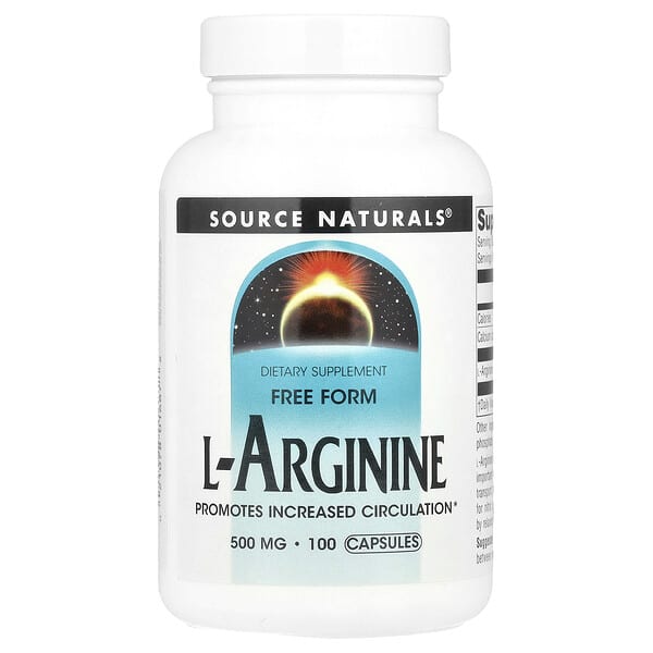 L-Arginine, Free Form, 100 Capsules