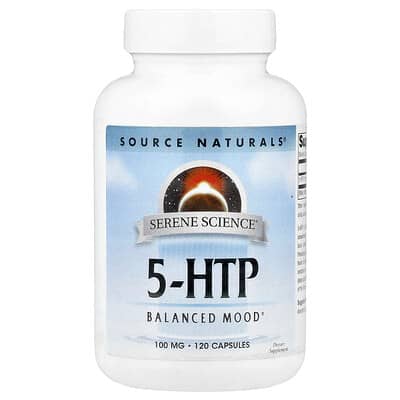 Source Naturals, 5-Hydroxytryptophan, 100 mg, 120 Capsules