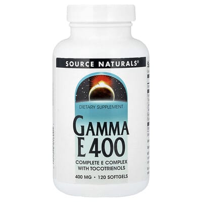 Source Naturals, Gamma E 400 with Tocotrienols, 120 Softgels