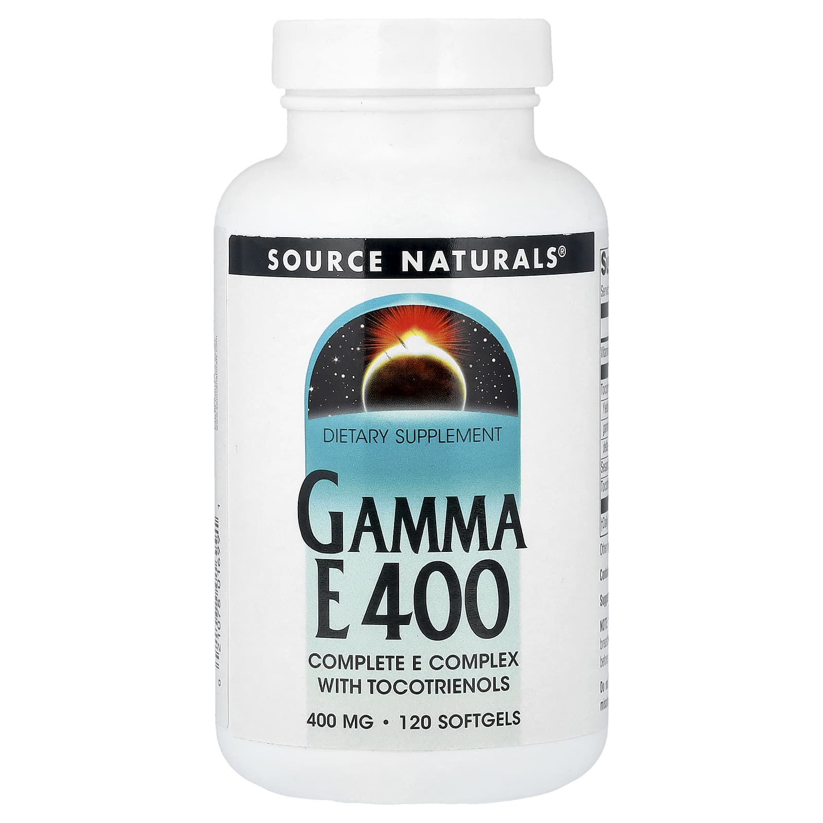 Source Naturals, Gamma E 400 с токотриенолами, 120 капсул