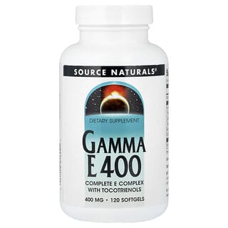 Source Naturals, Gamma E 400 Dengan Tokotrienol, 120 Kapsul Gel Lunak