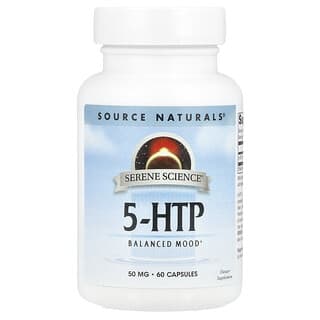 سورس ناتورالز‏, Serene Science® ، 5-HTP ، 100 ملجم ، 60 كبسولة (50 ملجم لكل كبسولة)